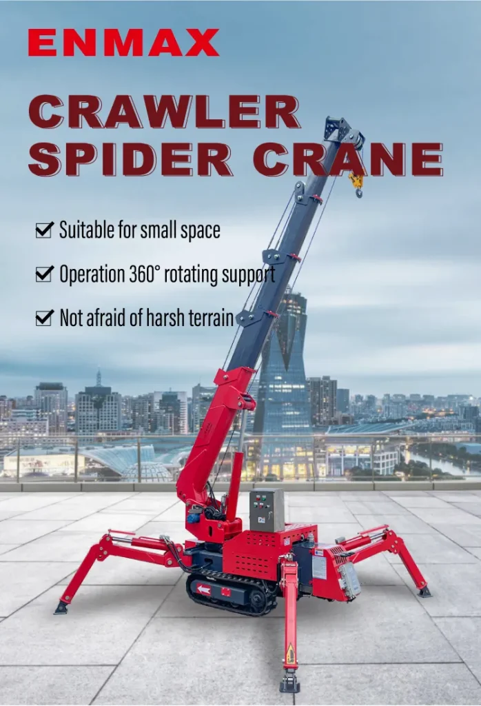 2 Ton Hydraulic Telescopic Outriggers Spider Crane - Enmax