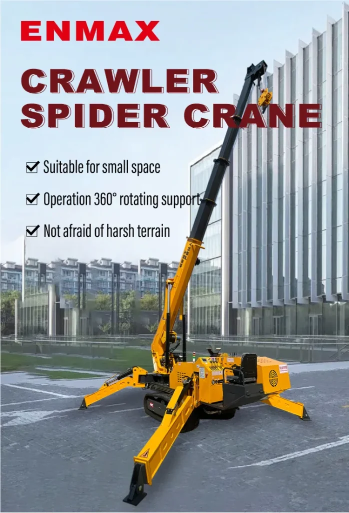 5 Ton Hydraulic Telescopic Outriggers Spider Crane - Enmax
