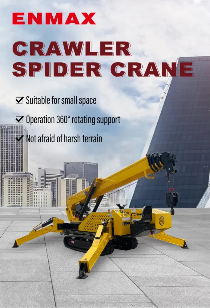 8 Ton Hydraulic Telescopic Outriggers Spider Crane - Enmax